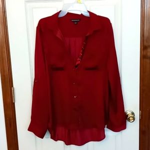 Burgundy blouse